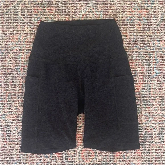 Beyond Yoga Spacedye Keep Pace Pocket Short in Darkest Night - Picture 6 of 11